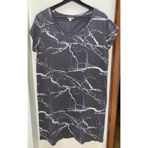 GAP Marble Print T-shirt Dress Women's XL Tall